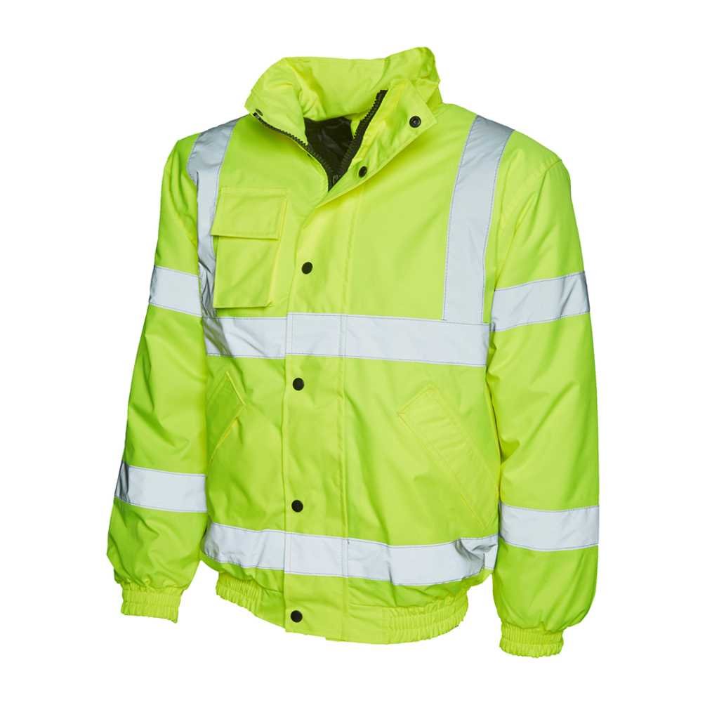 Uneek High Vis Bomber Jacket UC804 | Stay Safe On Site