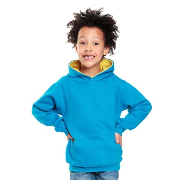 kids contrast hoodie